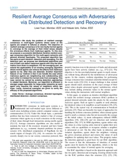 Resilient Average Consensus with Adversaries via Distributed Detection
  and Recovery