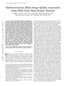 Opinion-Unaware Blind Image Quality Assessment using Multi-Scale Deep
  Feature Statistics
