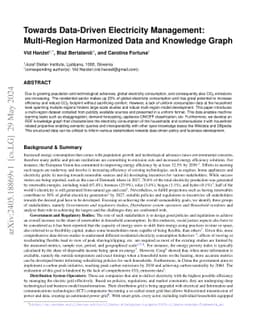 Towards Data-Driven Electricity Management: Multi-Region Harmonized Data
  and Knowledge Graph