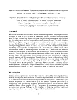 Learning Mixture-of-Experts for General-Purpose Black-Box Discrete
  Optimization
