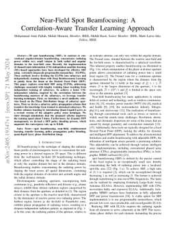 Near-Field Spot Beamfocusing: A Correlation-Aware Transfer Learning
  Approach
