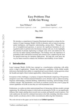 Easy Problems That LLMs Get Wrong
