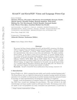 KerasCV and KerasNLP: Vision and Language Power-Ups