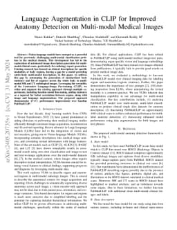 Language Augmentation in CLIP for Improved Anatomy Detection on
  Multi-modal Medical Images