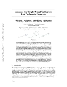 einspace: Searching for Neural Architectures from Fundamental Operations