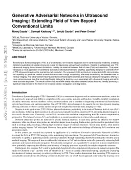 Generative Adversarial Networks in Ultrasound Imaging: Extending Field of View Beyond Conventional Limits