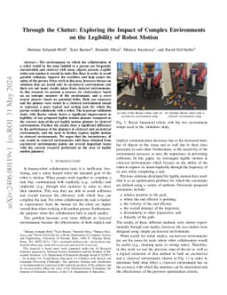 Through the Clutter: Exploring the Impact of Complex Environments on the
  Legibility of Robot Motion