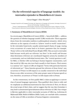 On the referential capacity of language models: An internalist rejoinder
  to Mandelkern & Linzen