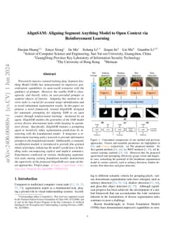 AlignSAM: Aligning Segment Anything Model to Open Context via
  Reinforcement Learning