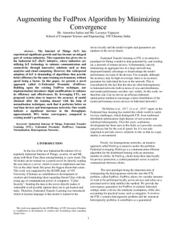 Augmenting the FedProx Algorithm by Minimizing Convergence