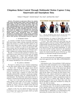 Ubiquitous Robot Control Through Multimodal Motion Capture Using
  Smartwatch and Smartphone Data