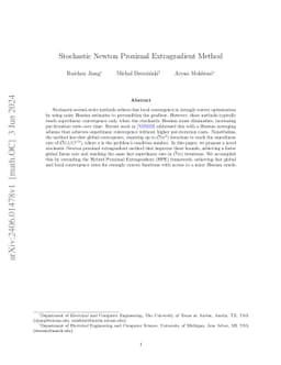 Stochastic Newton Proximal Extragradient Method