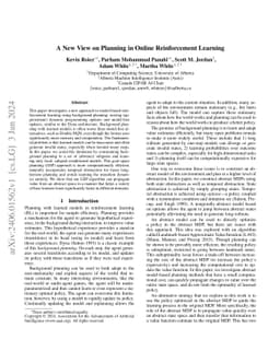 A New View on Planning in Online Reinforcement Learning