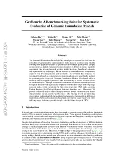 GenBench: A Benchmarking Suite for Systematic Evaluation of Genomic
  Foundation Models