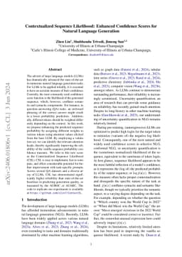 Contextualized Sequence Likelihood: Enhanced Confidence Scores for
  Natural Language Generation