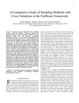A Comparative Study of Sampling Methods with Cross-Validation in the
  FedHome Framework