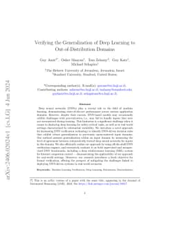 Verifying the Generalization of Deep Learning to Out-of-Distribution
  Domains