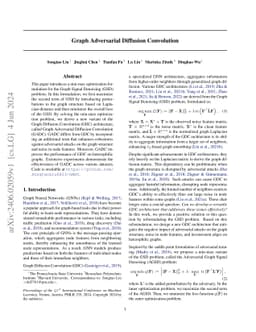 Graph Adversarial Diffusion Convolution