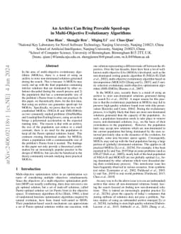 An Archive Can Bring Provable Speed-ups in Multi-Objective Evolutionary
  Algorithms