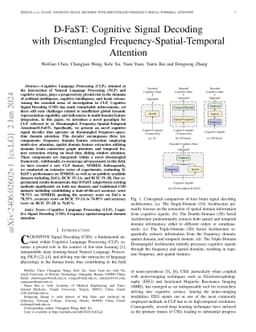 D-FaST: Cognitive Signal Decoding with Disentangled
  Frequency-Spatial-Temporal Attention