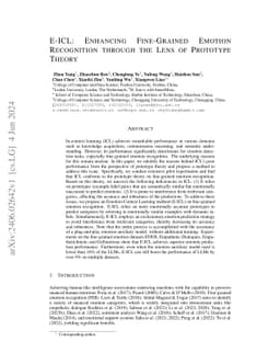 E-ICL: Enhancing Fine-Grained Emotion Recognition through the Lens of Prototype Theory