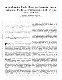 A Combination Model Based on Sequential General Variational Mode
  Decomposition Method for Time Series Prediction