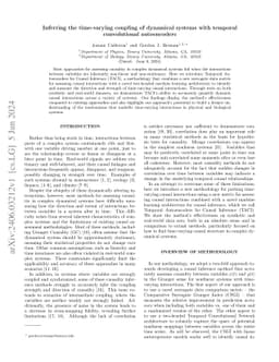 Inferring the time-varying coupling of dynamical systems with temporal
  convolutional autoencoders