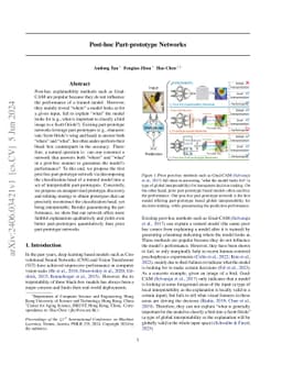 Post-hoc Part-prototype Networks