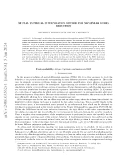 Neural empirical interpolation method for nonlinear model reduction