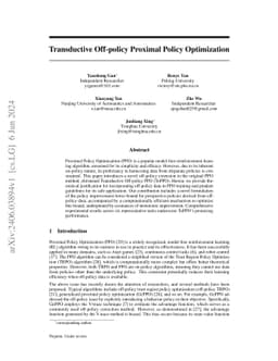 Transductive Off-policy Proximal Policy Optimization