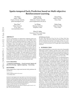 STEMO: Early Spatio-temporal Forecasting with Multi-Objective
  Reinforcement Learning
