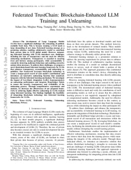 Federated TrustChain: Blockchain-Enhanced LLM Training and Unlearning