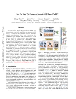 How Far Can We Compress Instant-NGP-Based NeRF?