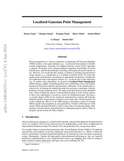 Improving Gaussian Splatting with Localized Points Management