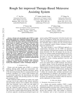 Rough Set improved Therapy-Based Metaverse Assisting System