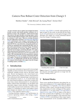 Camera-Pose Robust Crater Detection from Changé 5