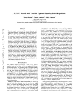 SLOPE: Search with Learned Optimal Pruning-based Expansion