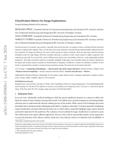 Classification Metrics for Image Explanations: Towards Building Reliable
  XAI-Evaluations