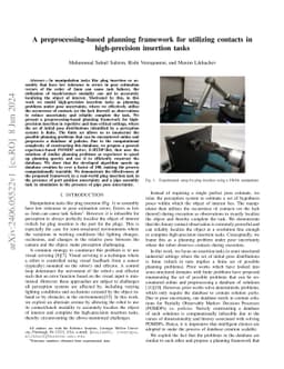 A preprocessing-based planning framework for utilizing contacts in
  high-precision insertion tasks