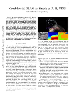 Visual-Inertial SLAM as Simple as A, B, VINS