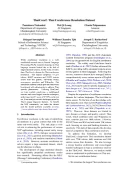 ThaiCoref: Thai Coreference Resolution Dataset