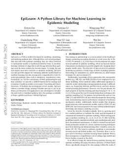 EpiLearn: A Python Library for Machine Learning in Epidemic Modeling