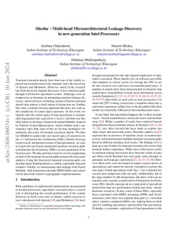 Shesha: Multi-head Microarchitectural Leakage Discovery in
  new-generation Intel Processors