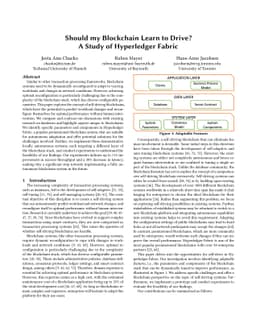 Should my Blockchain Learn to Drive? A Study of Hyperledger Fabric