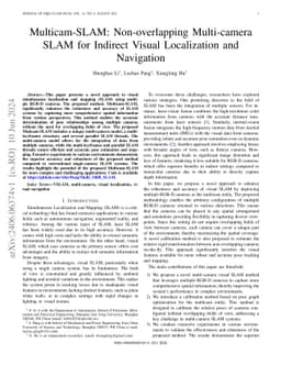 Multicam-SLAM: Non-overlapping Multi-camera SLAM for Indirect Visual
  Localization and Navigation
