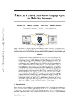 Husky: A Unified, Open-Source Language Agent for Multi-Step Reasoning