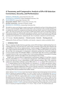 A Taxonomy and Comparative Analysis of IPv4 ID Selection Correctness,
  Security, and Performance