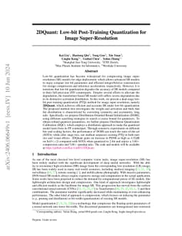 2DQuant: Low-bit Post-Training Quantization for Image Super-Resolution