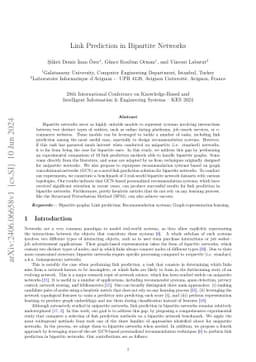 Link Prediction in Bipartite Networks