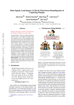 Silent Signals, Loud Impact: LLMs for Word-Sense Disambiguation of Coded
  Dog Whistles